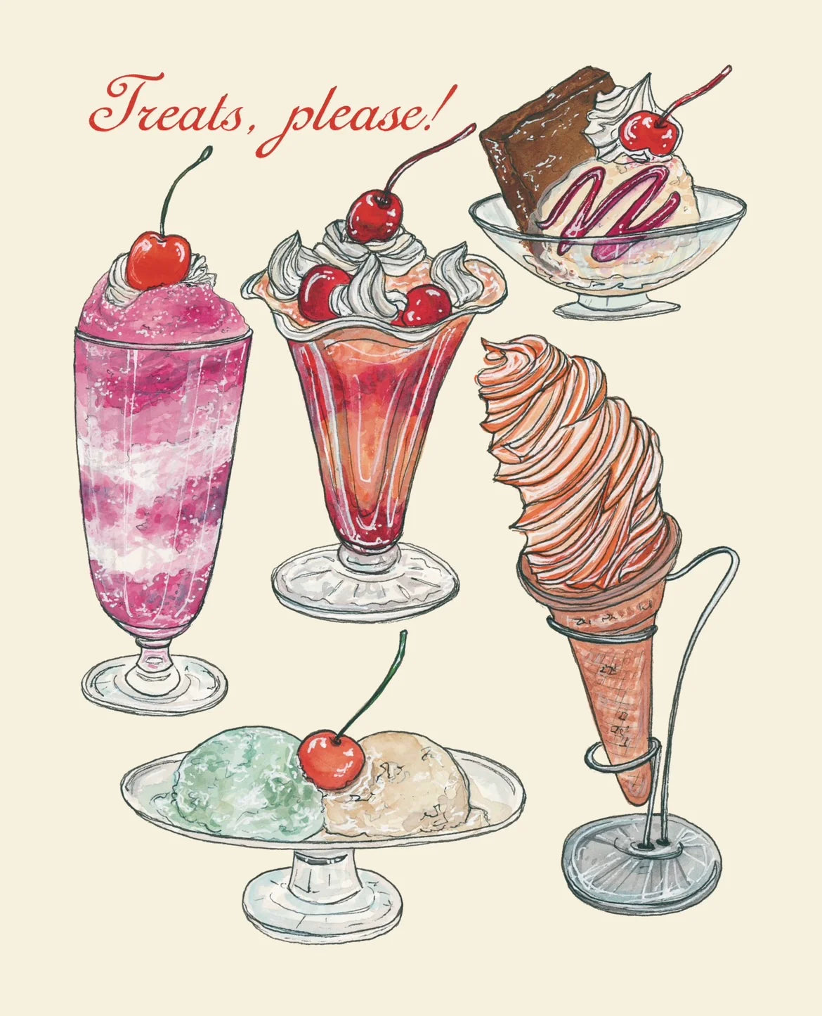 Treats Please Wall Art Print