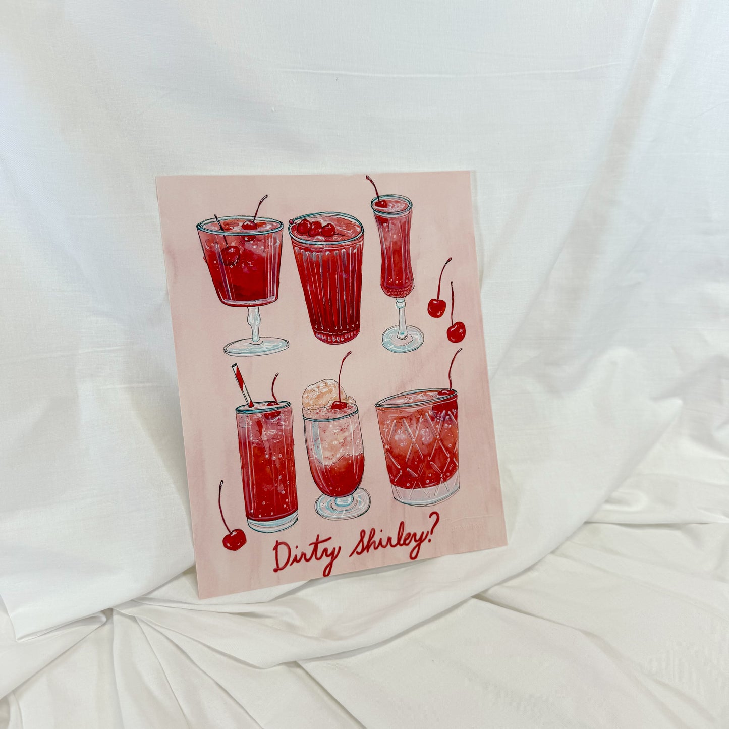 Dirty Shirley Wall Art Print