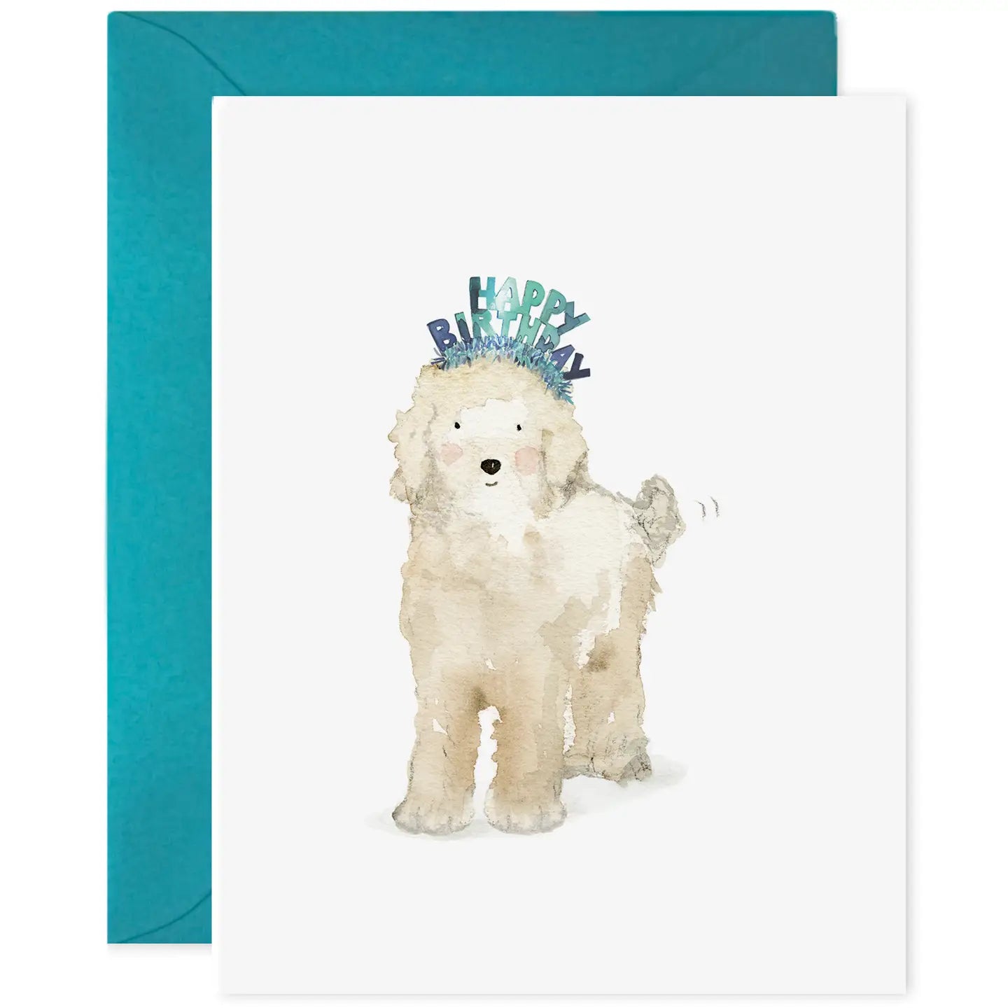 Doodle Dog Birthday Greeting Card