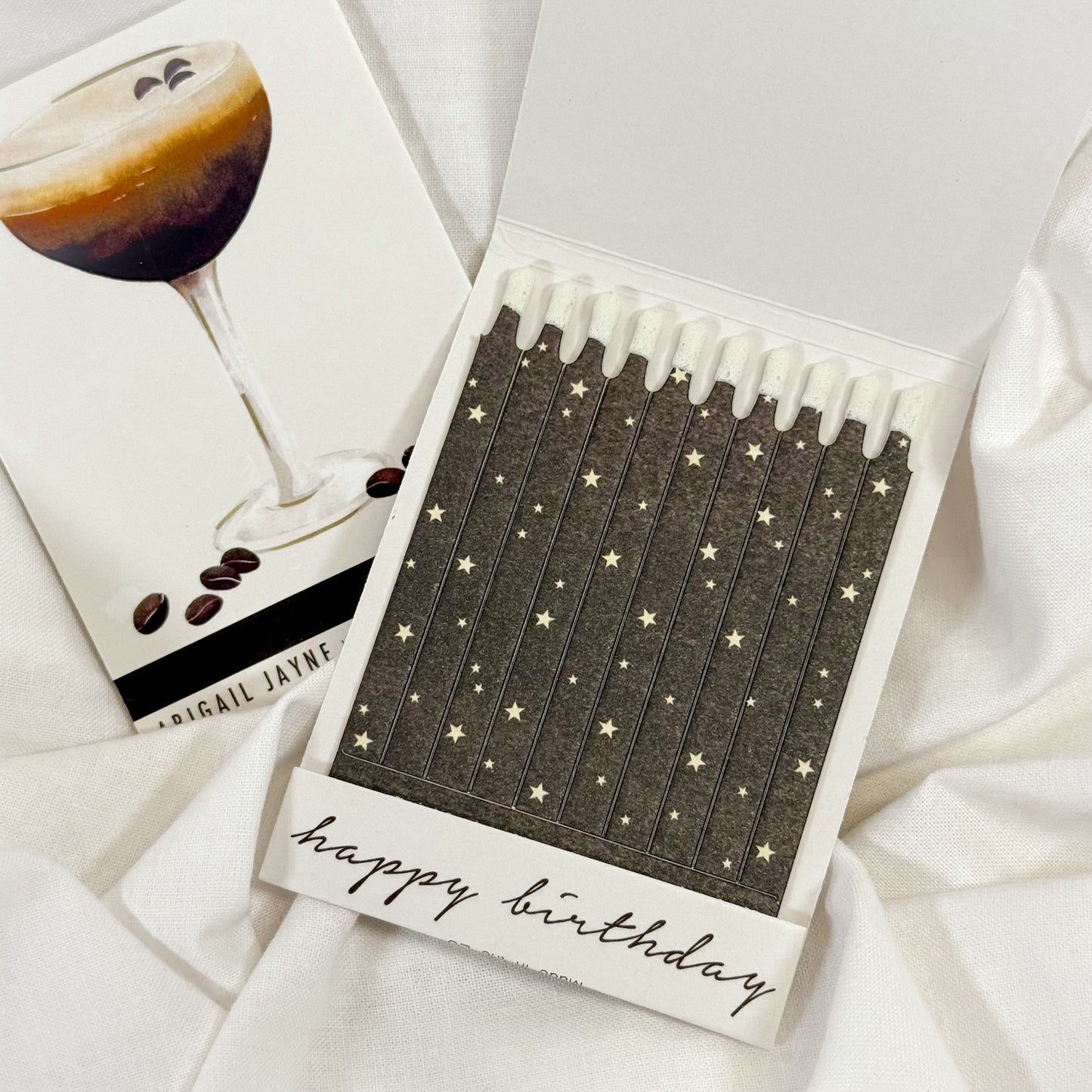 Espresso Martini Birthday Matchbook