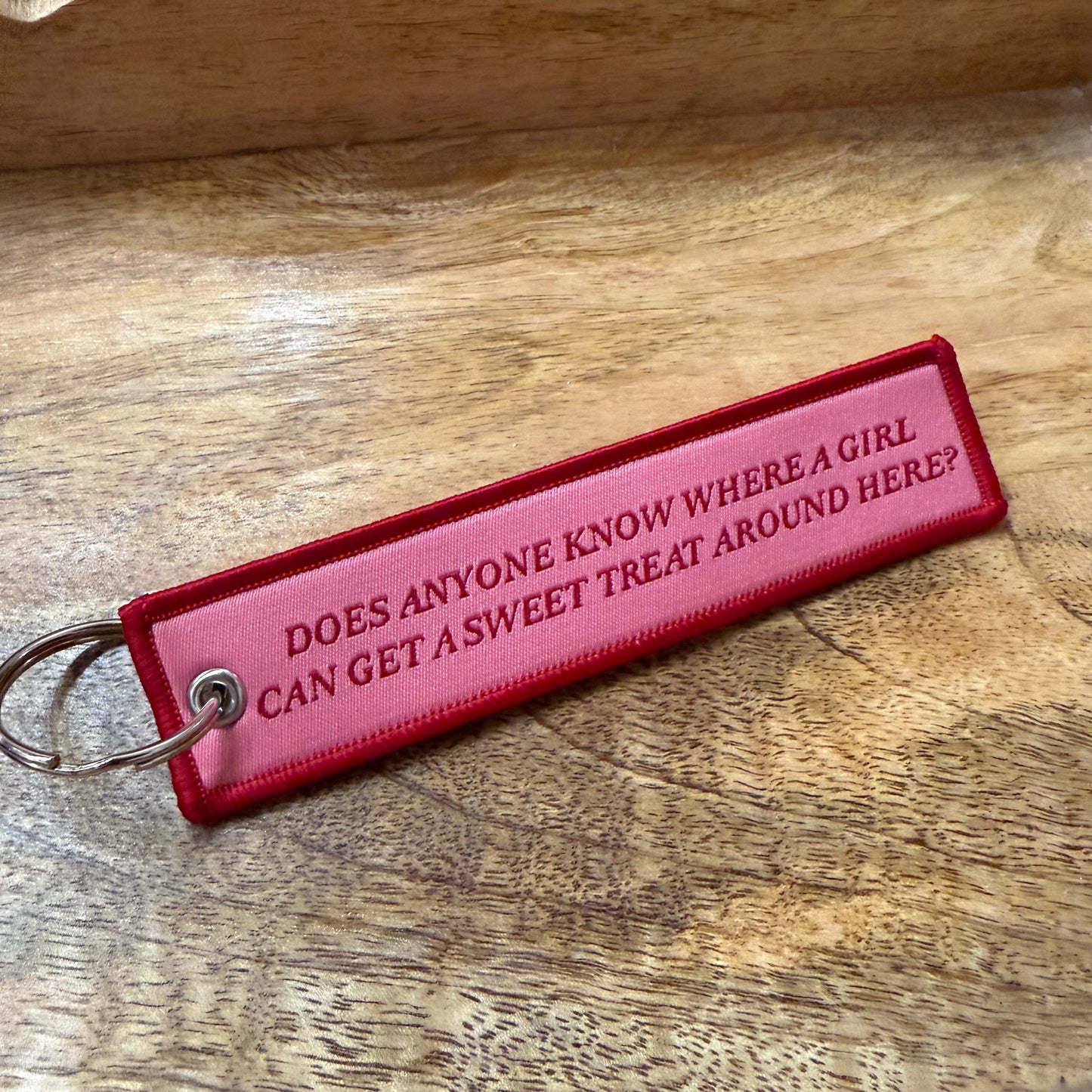 Sweet Treat Embroidered Keychain