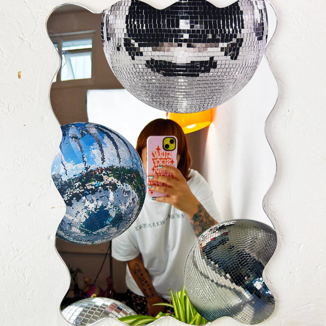 Disco Party Wavy Mirror
