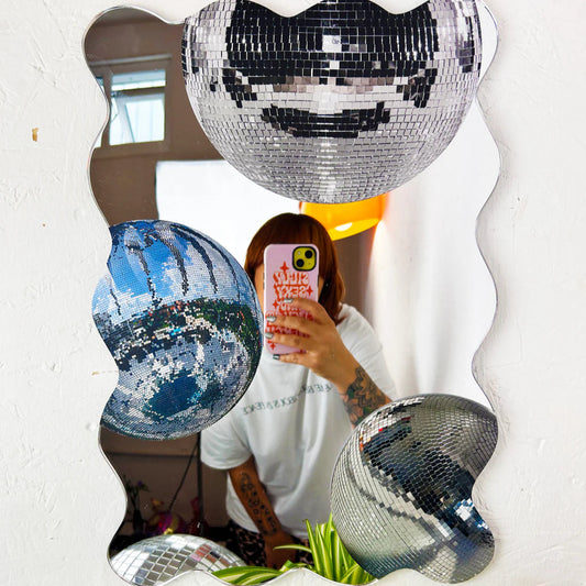 Disco Party Wavy Mirror