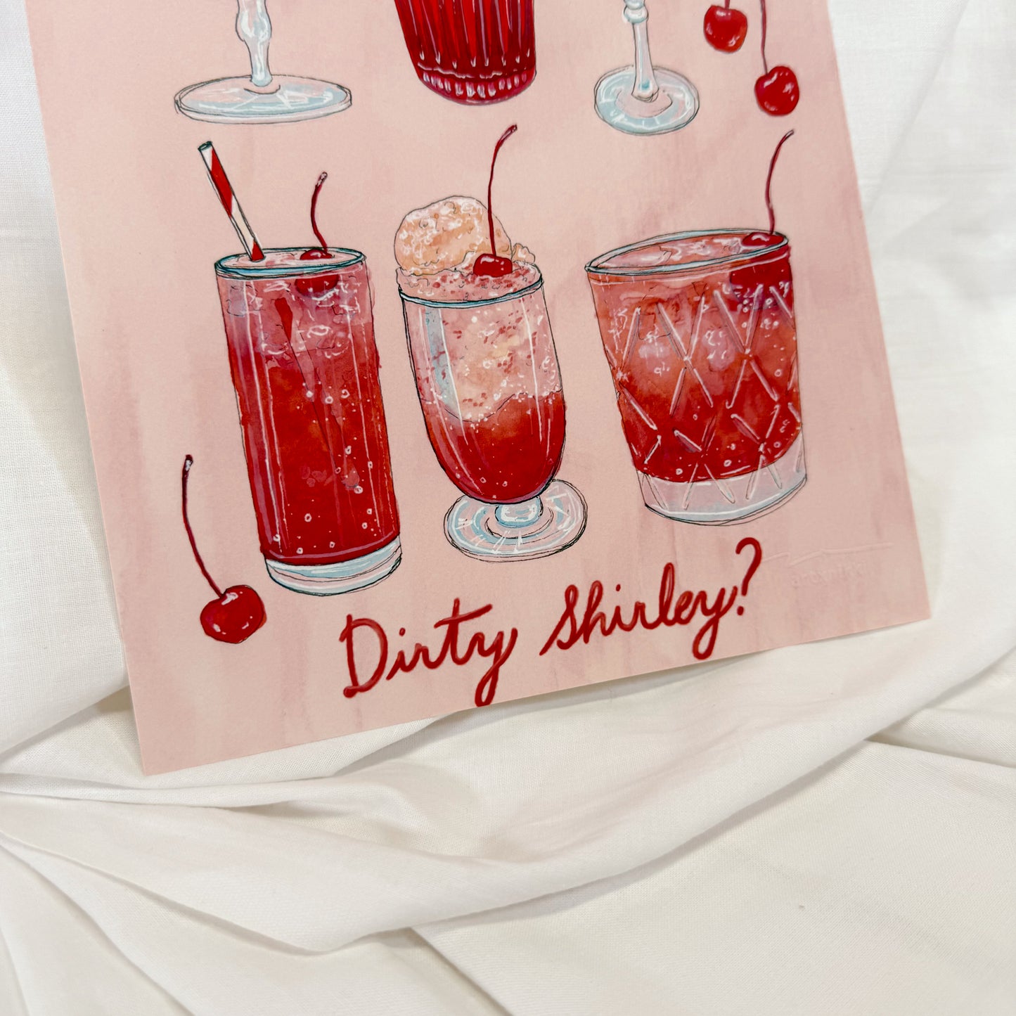 Dirty Shirley Wall Art Print