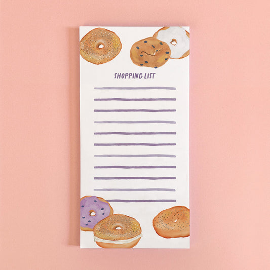 Bagel Shopping List Notepad