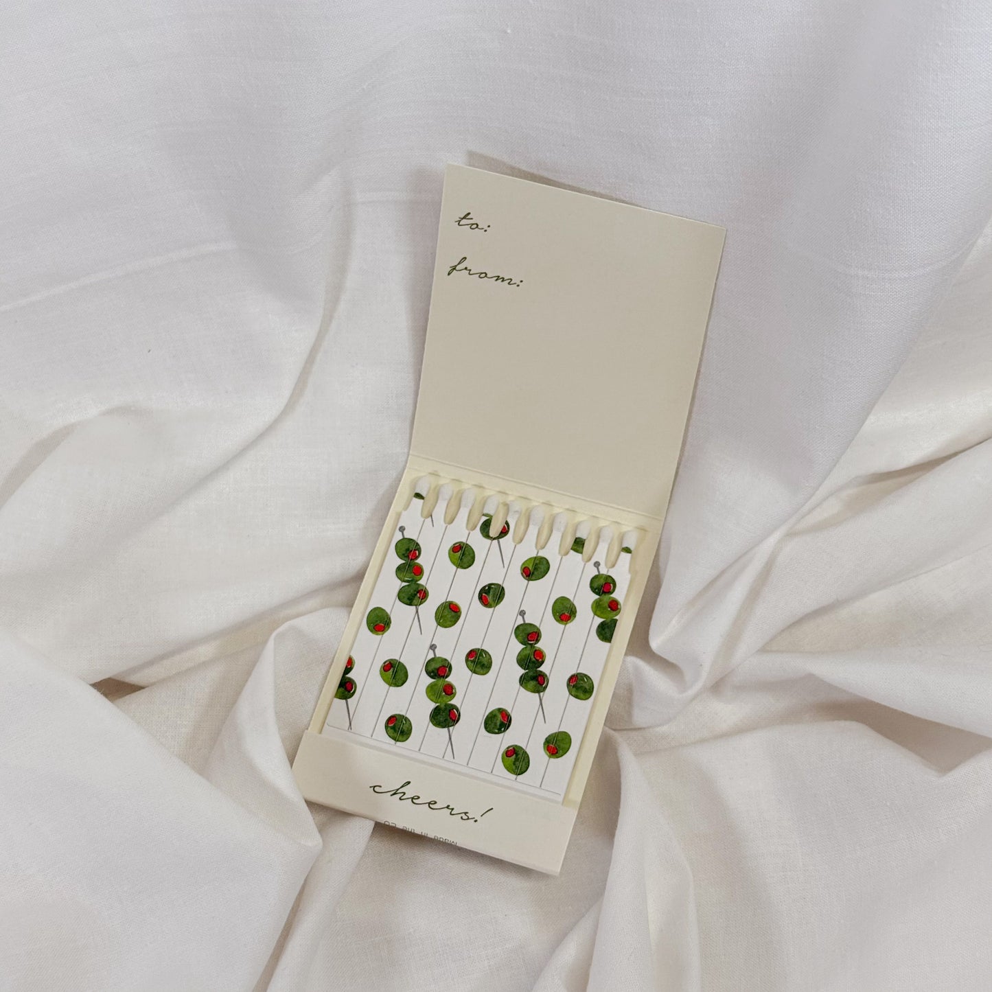 Martini Cheers Matchbook