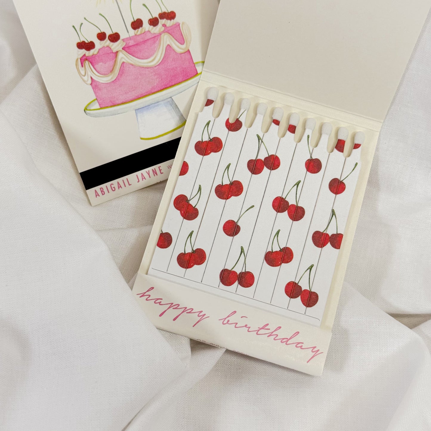 Happy Birthday Cake Matchbook