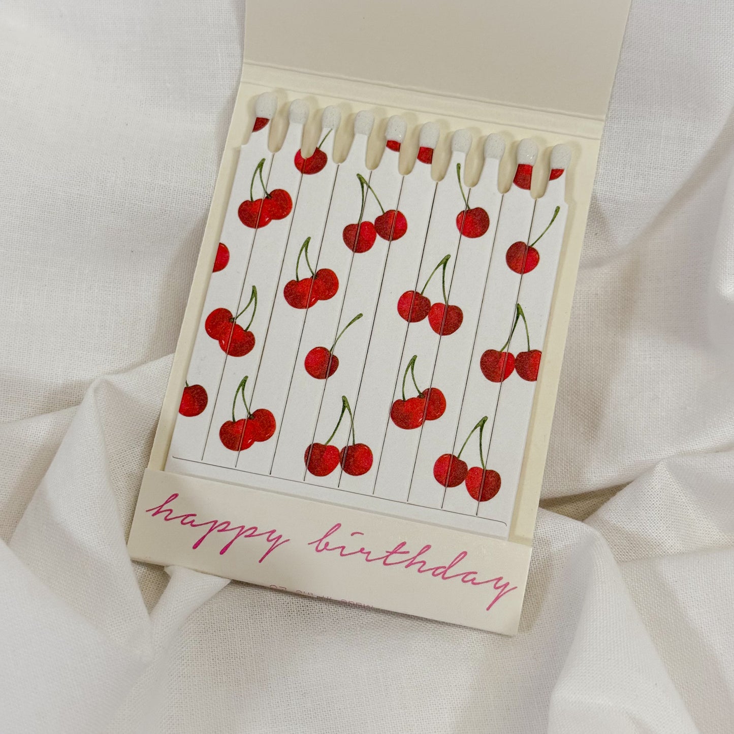 Happy Birthday Cake Matchbook