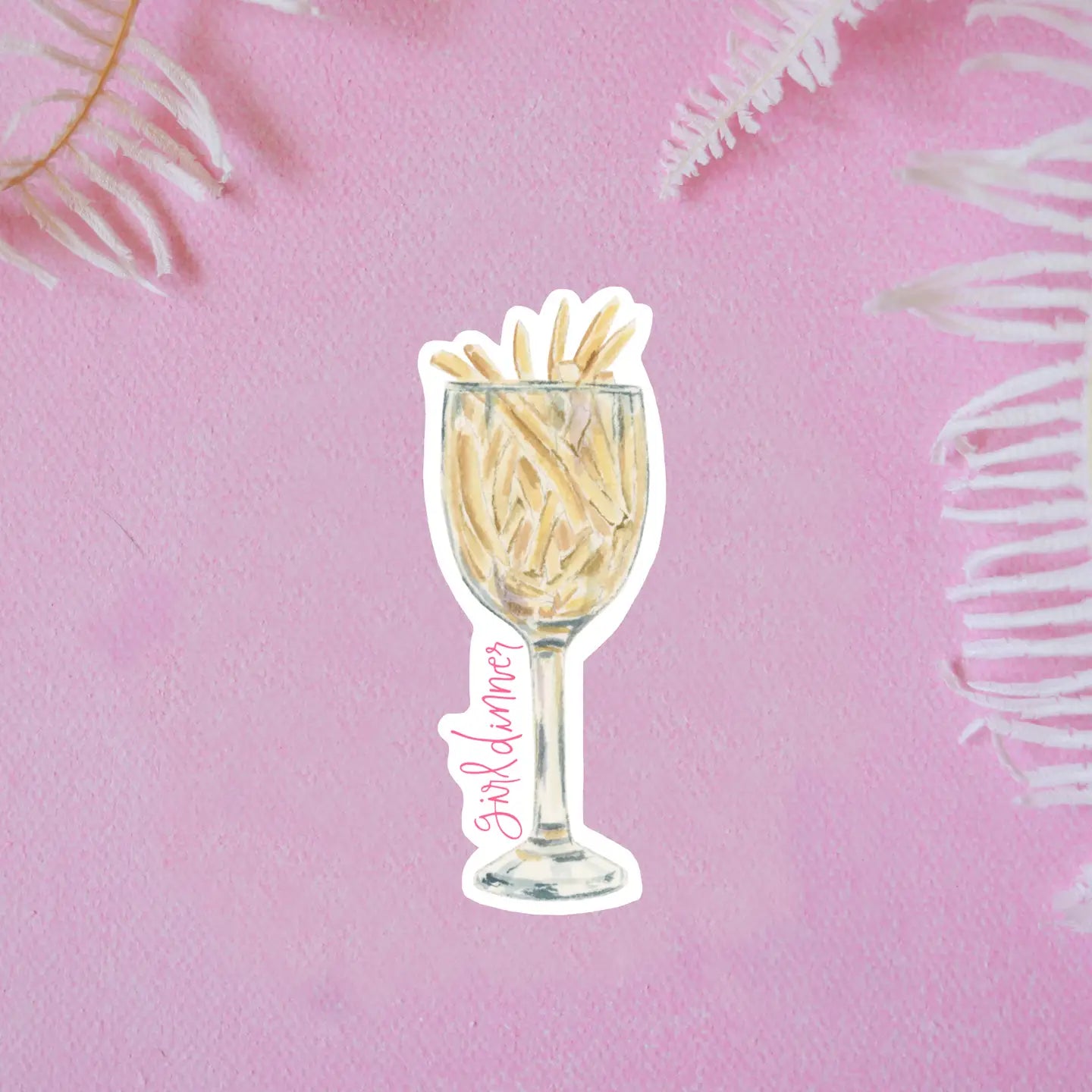 French Fry Dinner Vinyl Sticker