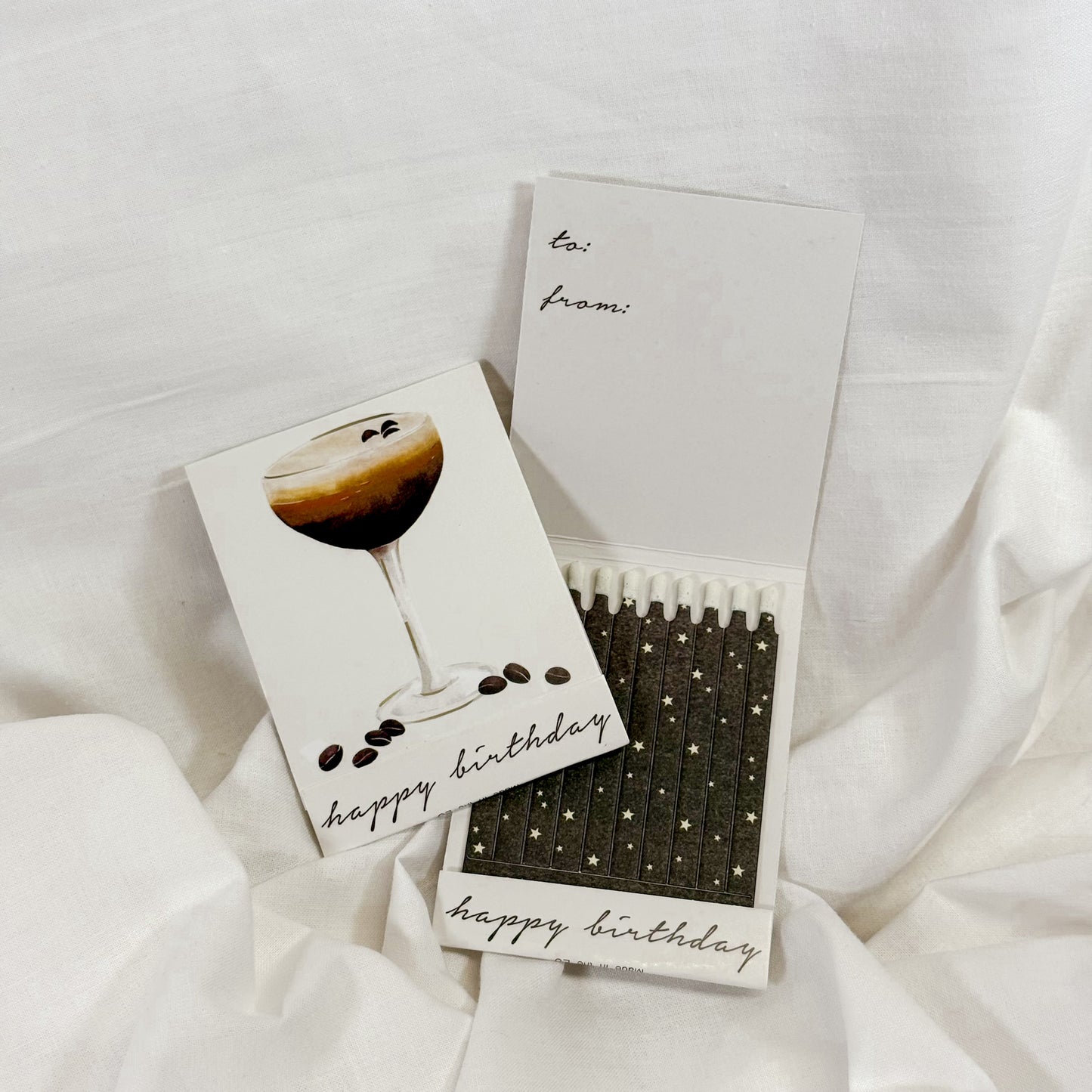 Espresso Martini Birthday Matchbook