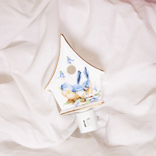 Blue Birdhouse Nightlight