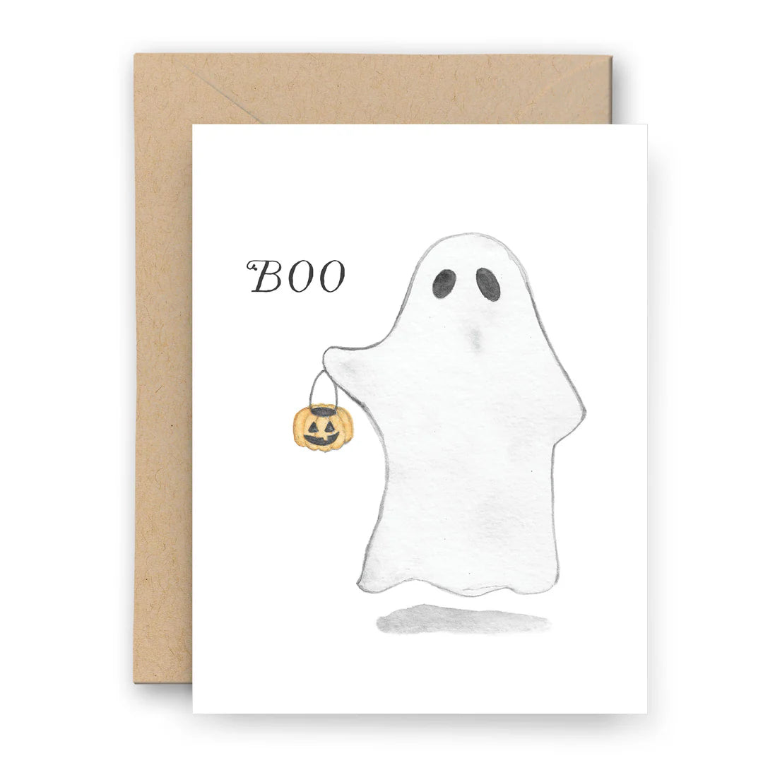 Boo Halloween Greeting Card