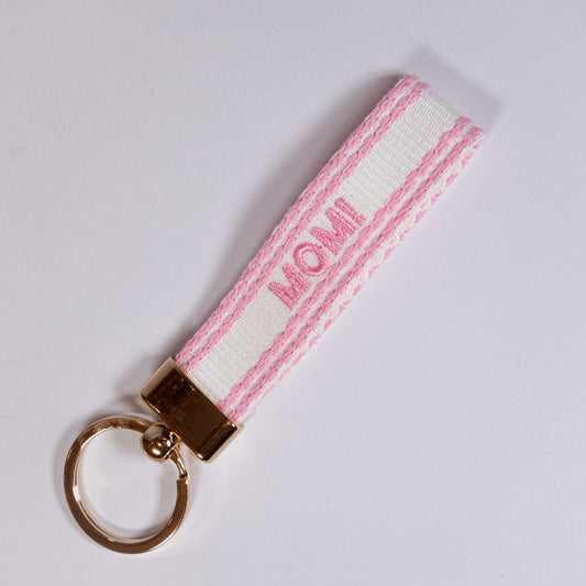 Mom Embroidered Keychain