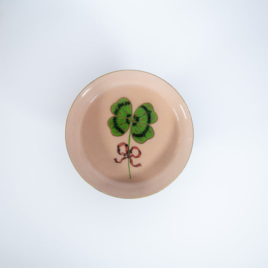 Lucky Clover Enamel Tray