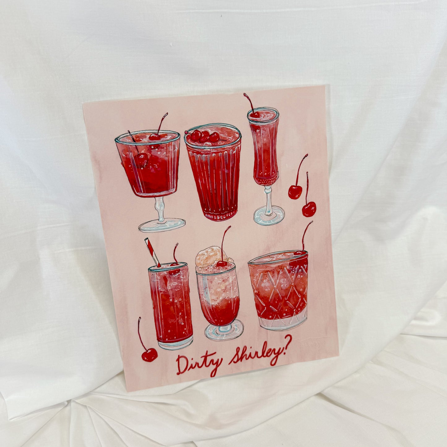 Dirty Shirley Wall Art Print