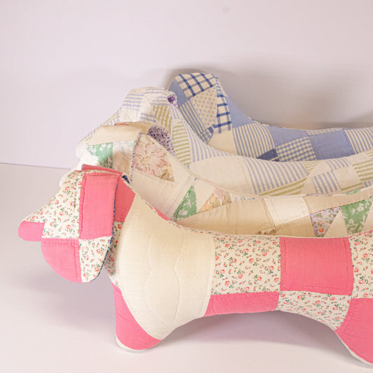 Quilted Dachshund Pillow