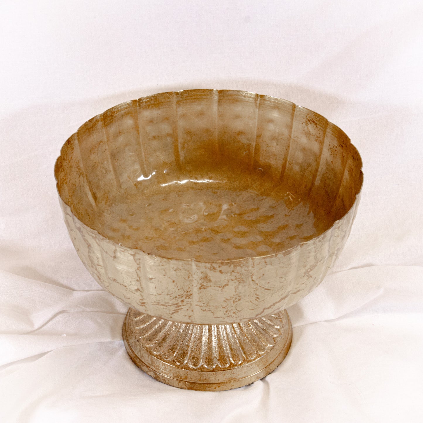 Vintage Gold Pedestal Bowl