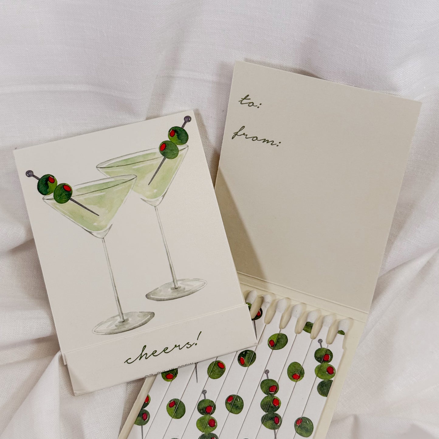 Martini Cheers Matchbook
