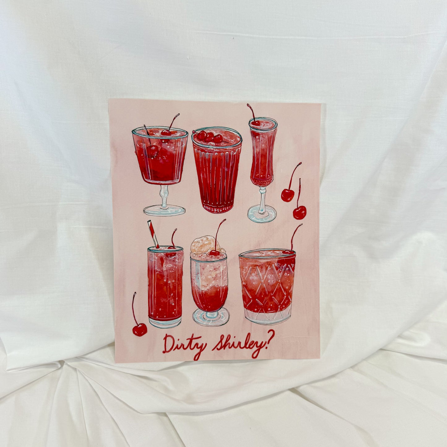 Dirty Shirley Wall Art Print