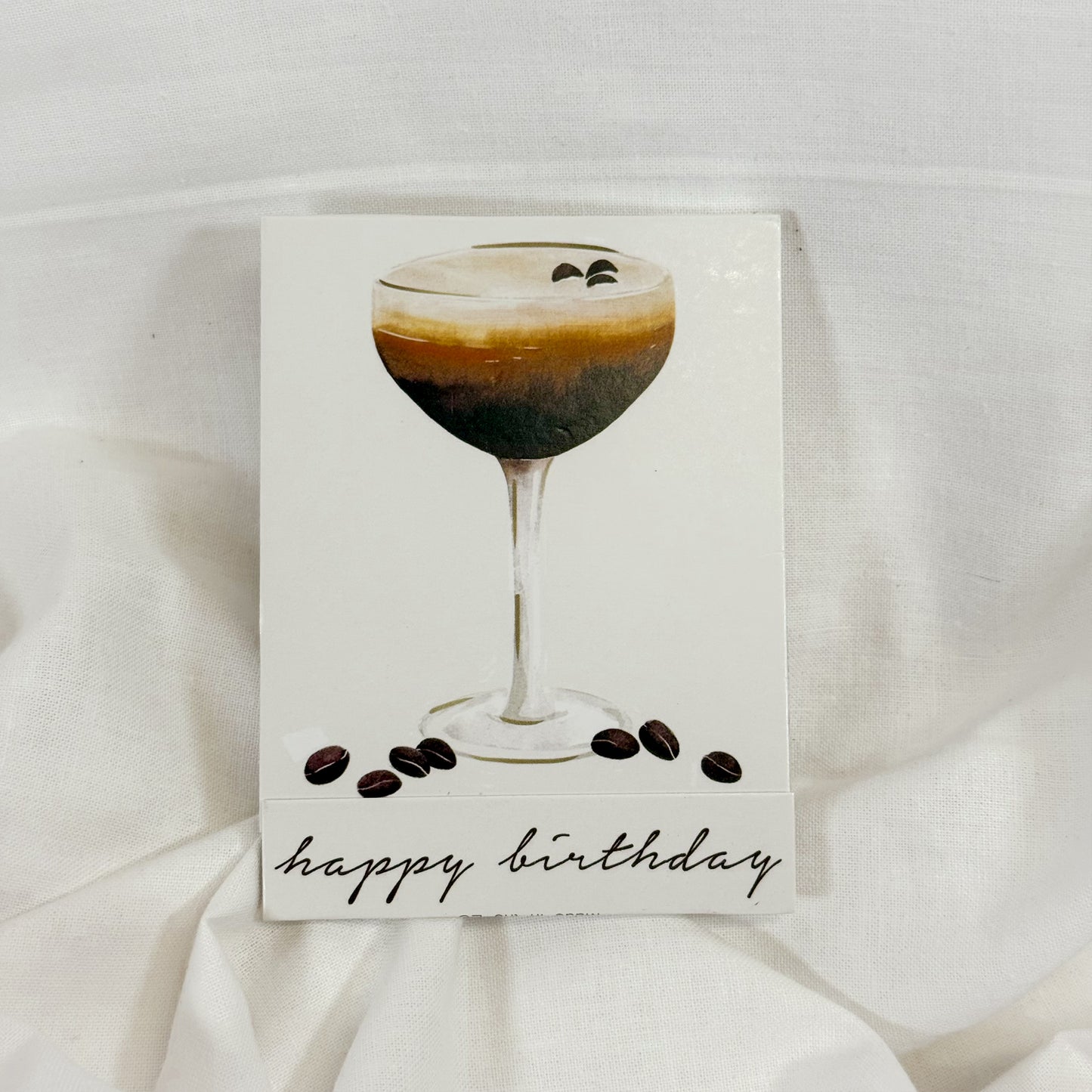 Espresso Martini Birthday Matchbook