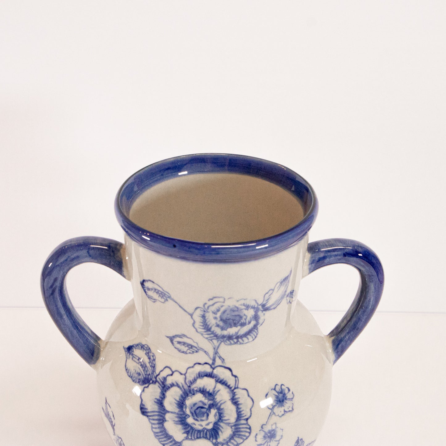 Floral Handle Vase