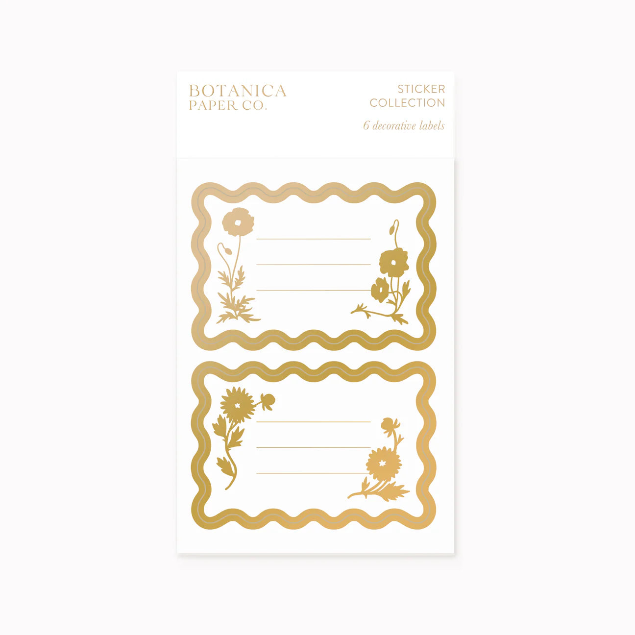 Gold Floral Gift Labels