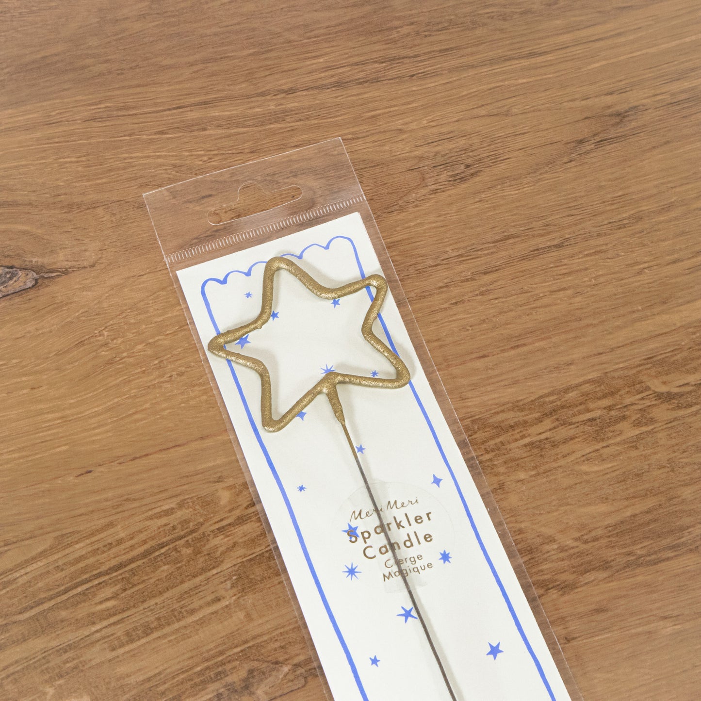 Gold Star Sparkler Cake Candle By Meri Meri