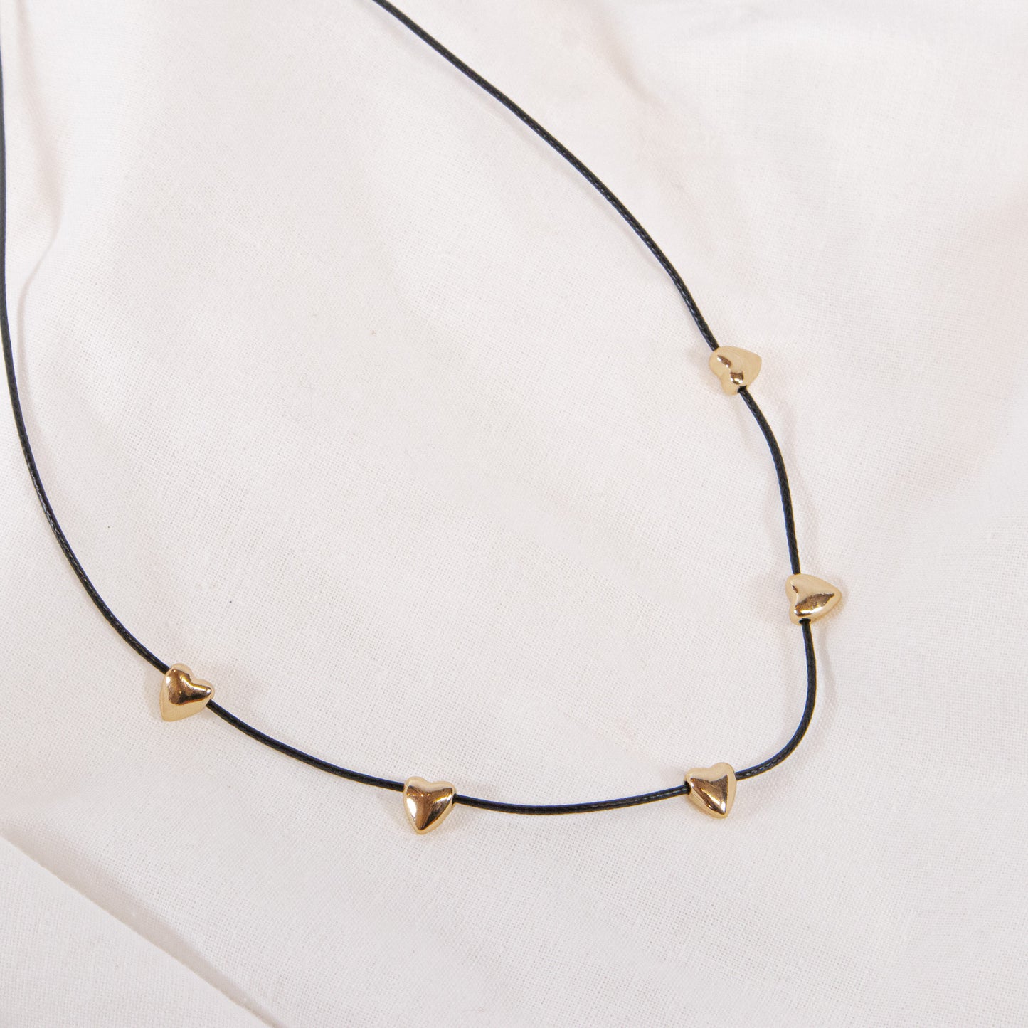 Mini Heart Cord Necklace