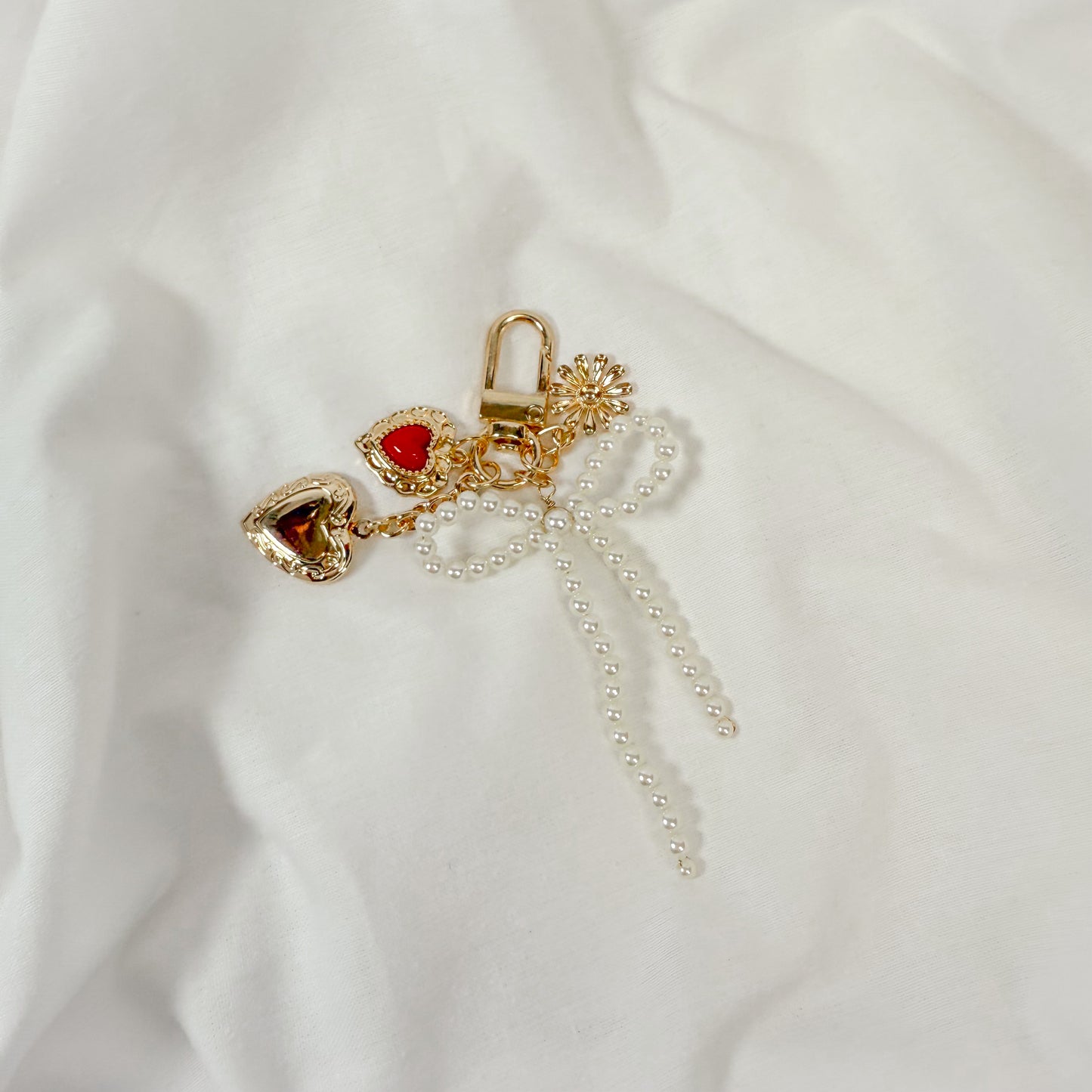 Vintage Love Locket Bag Charm Keychain