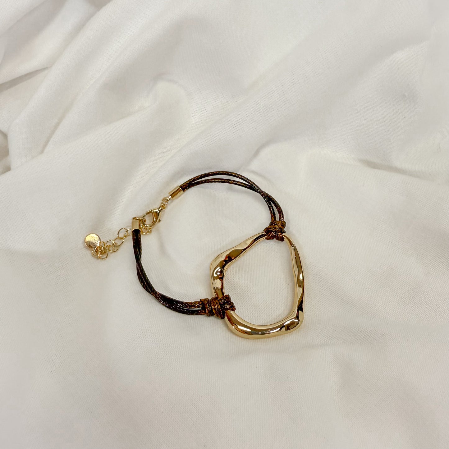 Open Gold Cord Bracelet