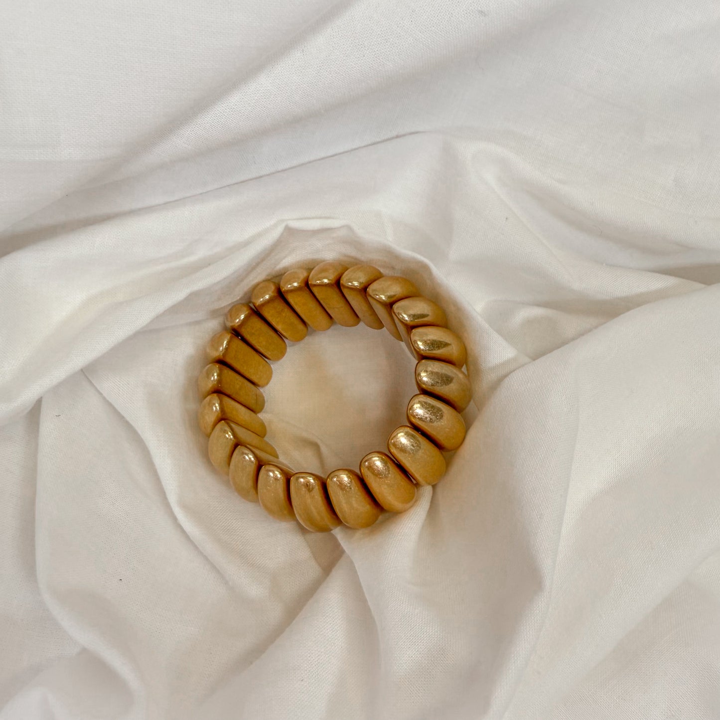 Chunky Stretch Gold Bracelet