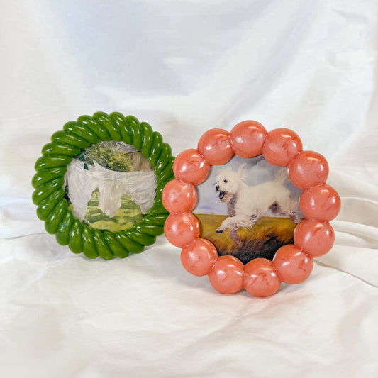 Resin Decorative Round Photo Frame