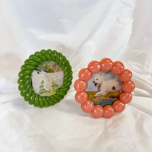 Resin Decorative Round Photo Frame