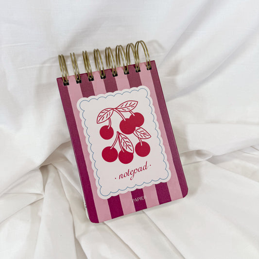 Very Cherry Chunky Spiral Notepad