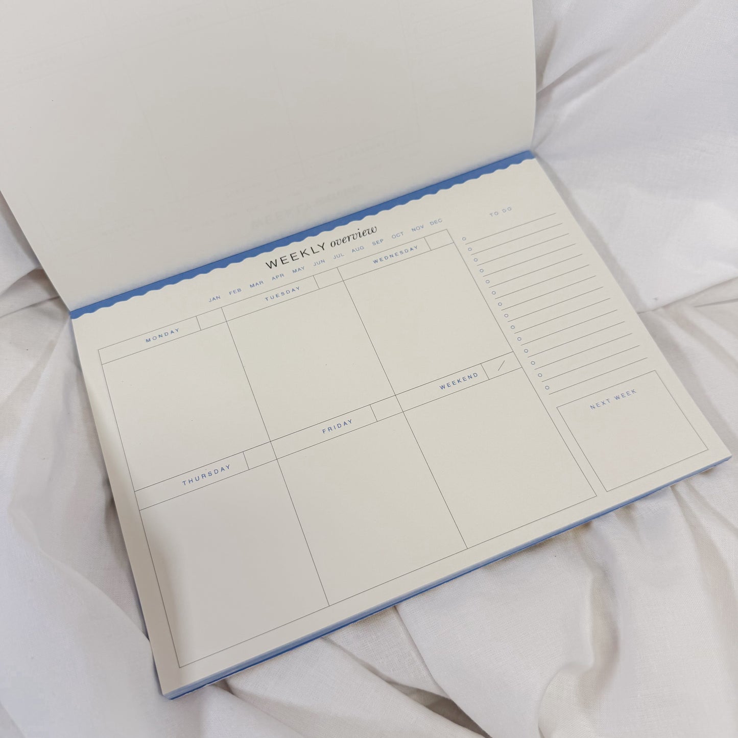 Floral Checkerboard Weekly Desk Planner
