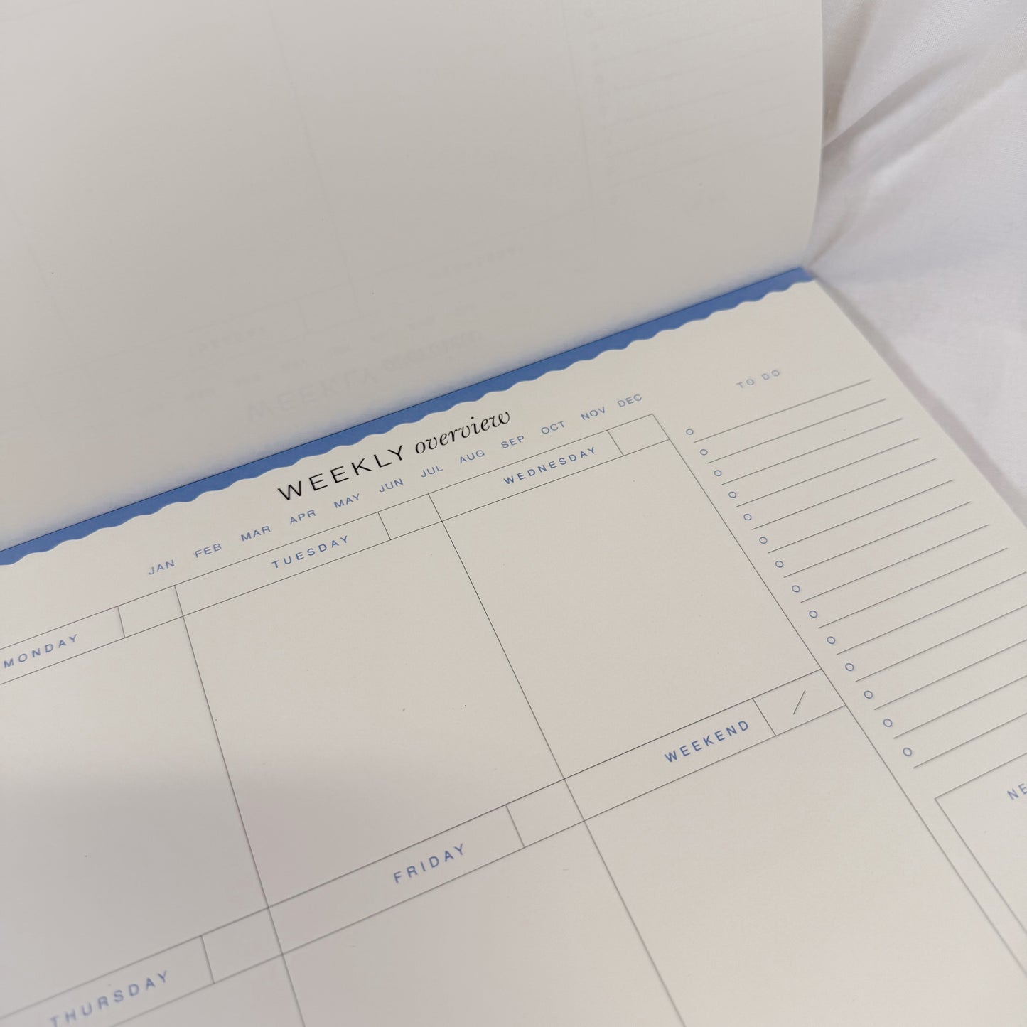 Floral Checkerboard Weekly Desk Planner