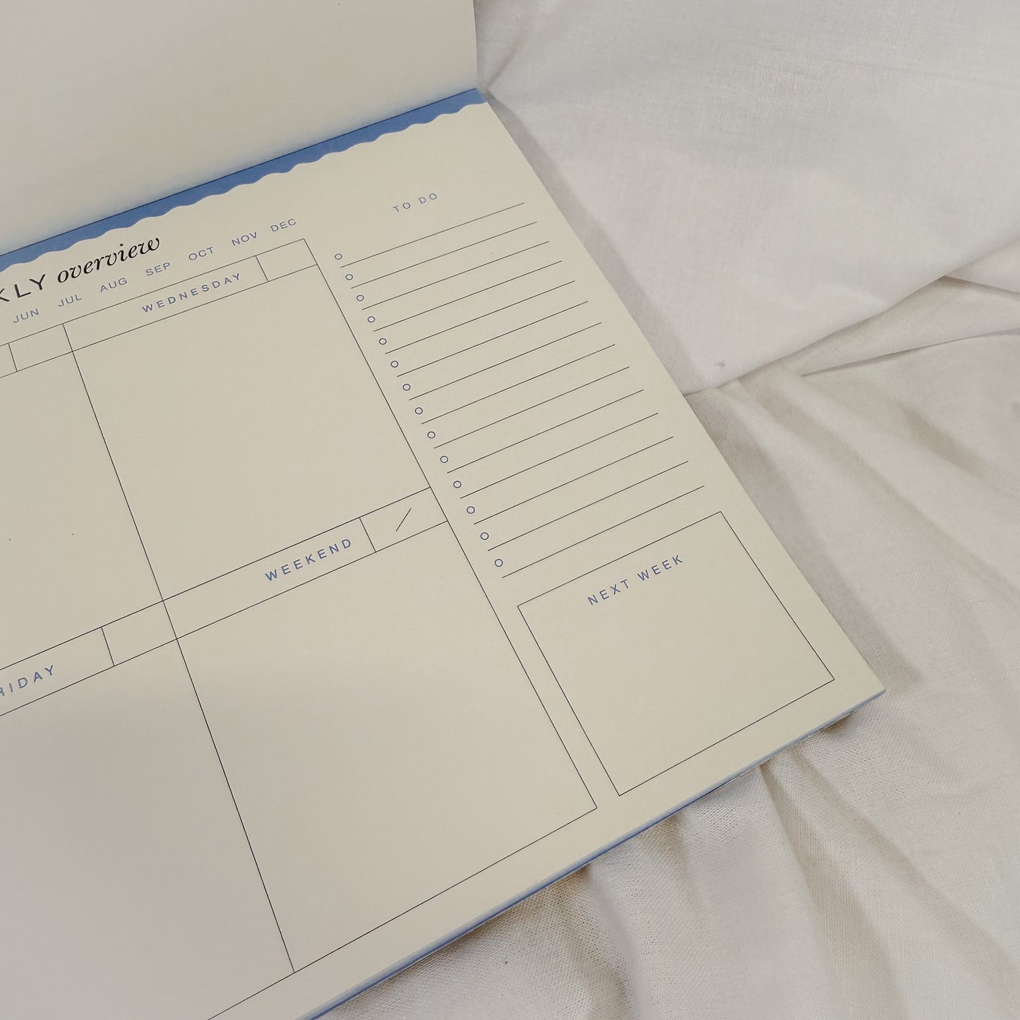 Floral Checkerboard Weekly Desk Planner