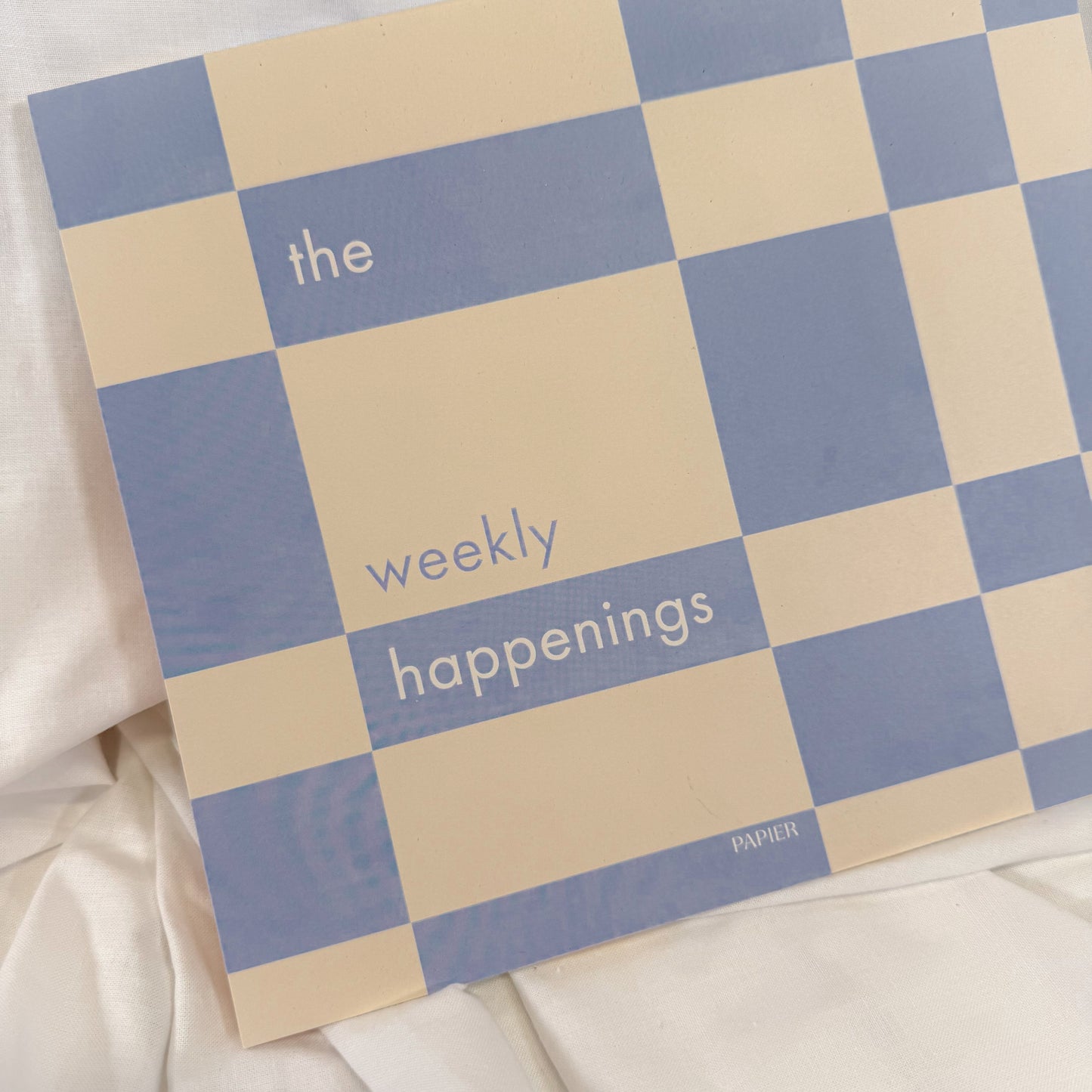 Weekly Happenings Planner Notepad