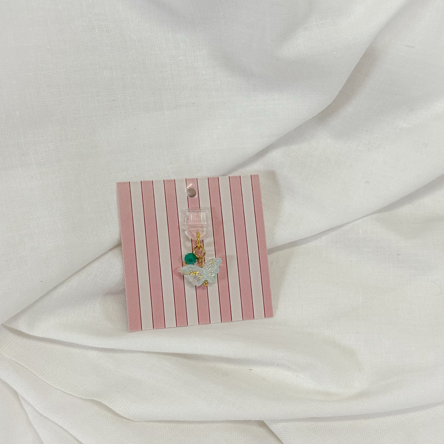 Green Butterfly Kindle Charm