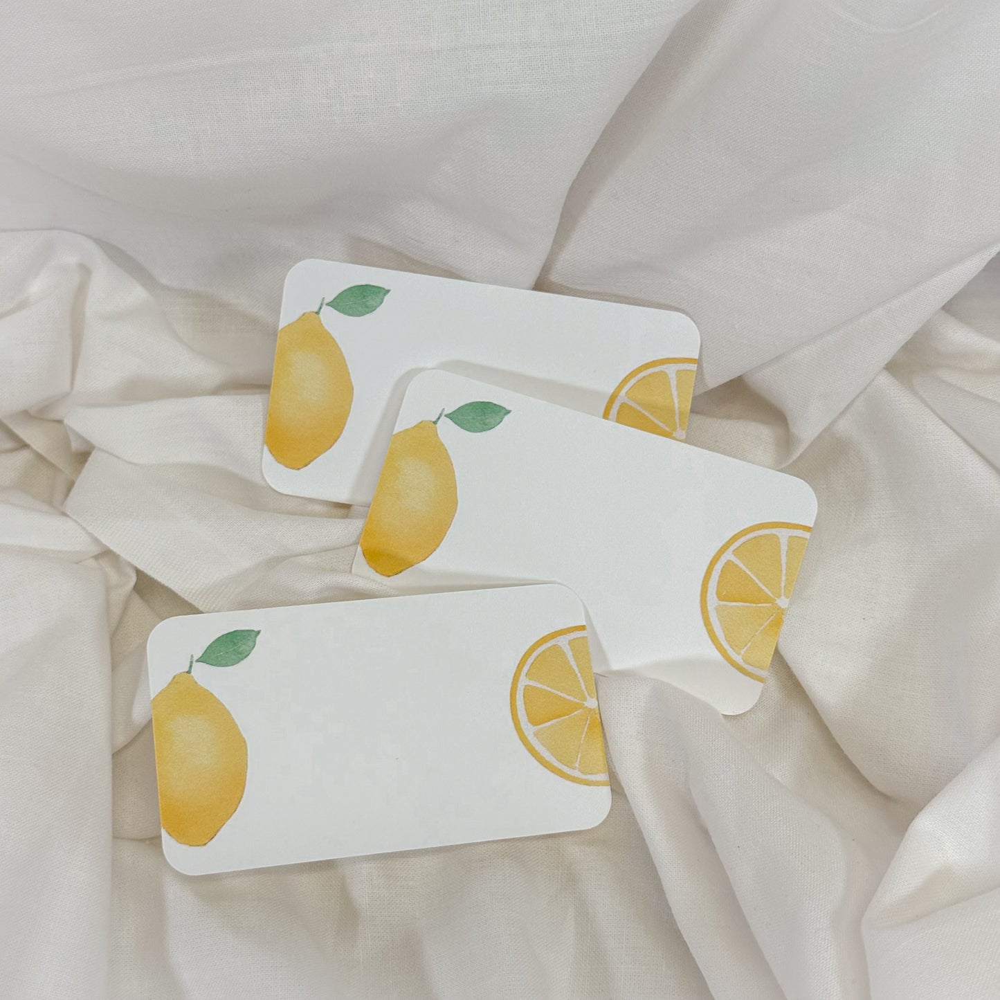 Lemon Mini Notecards Set