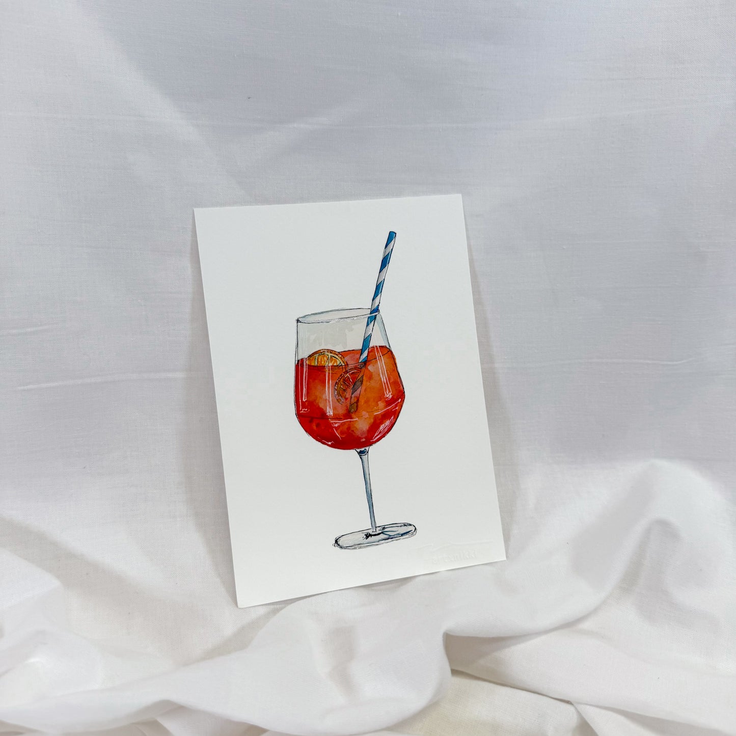 Mini Aperol Spritz Wall Art Print