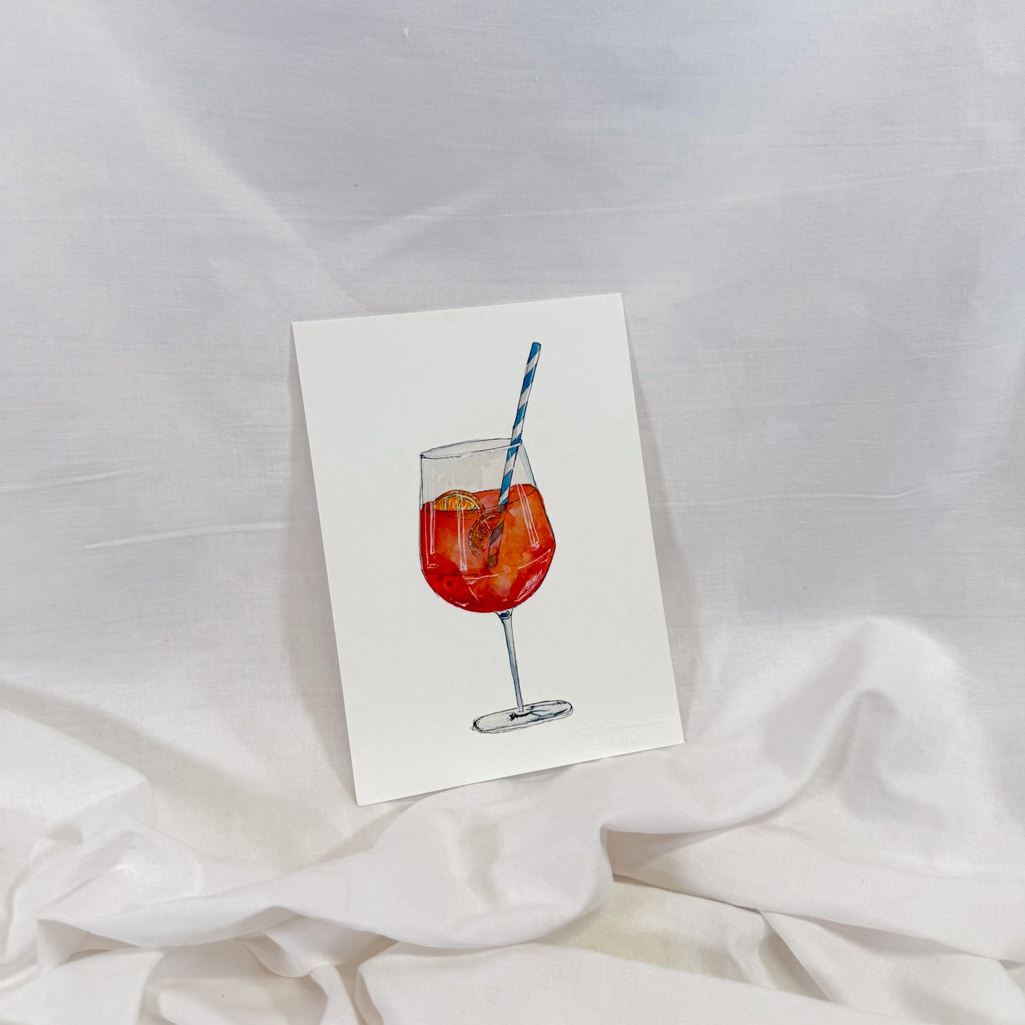 Mini Aperol Spritz Wall Art Print
