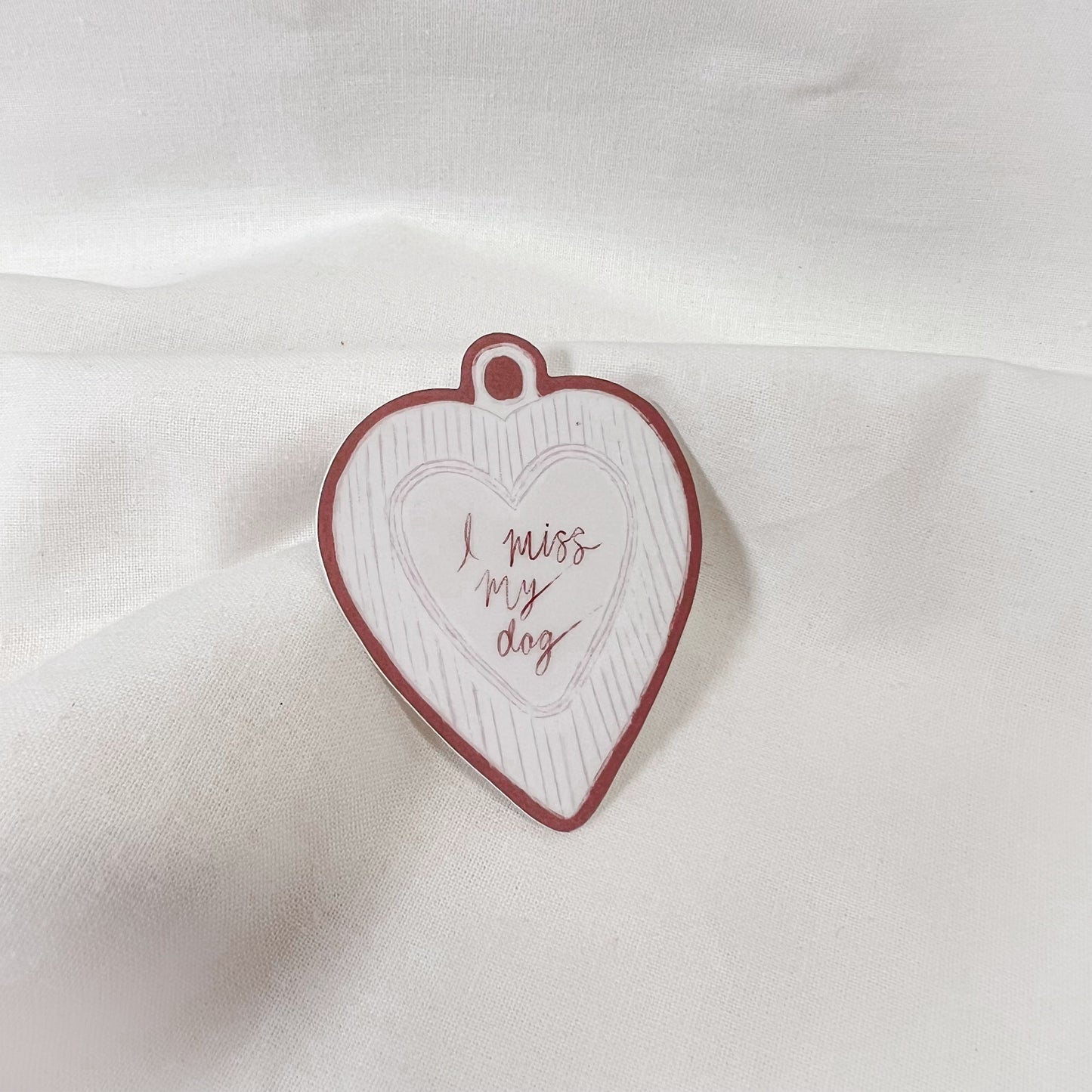 I Miss My Dog Vinyl Sticker