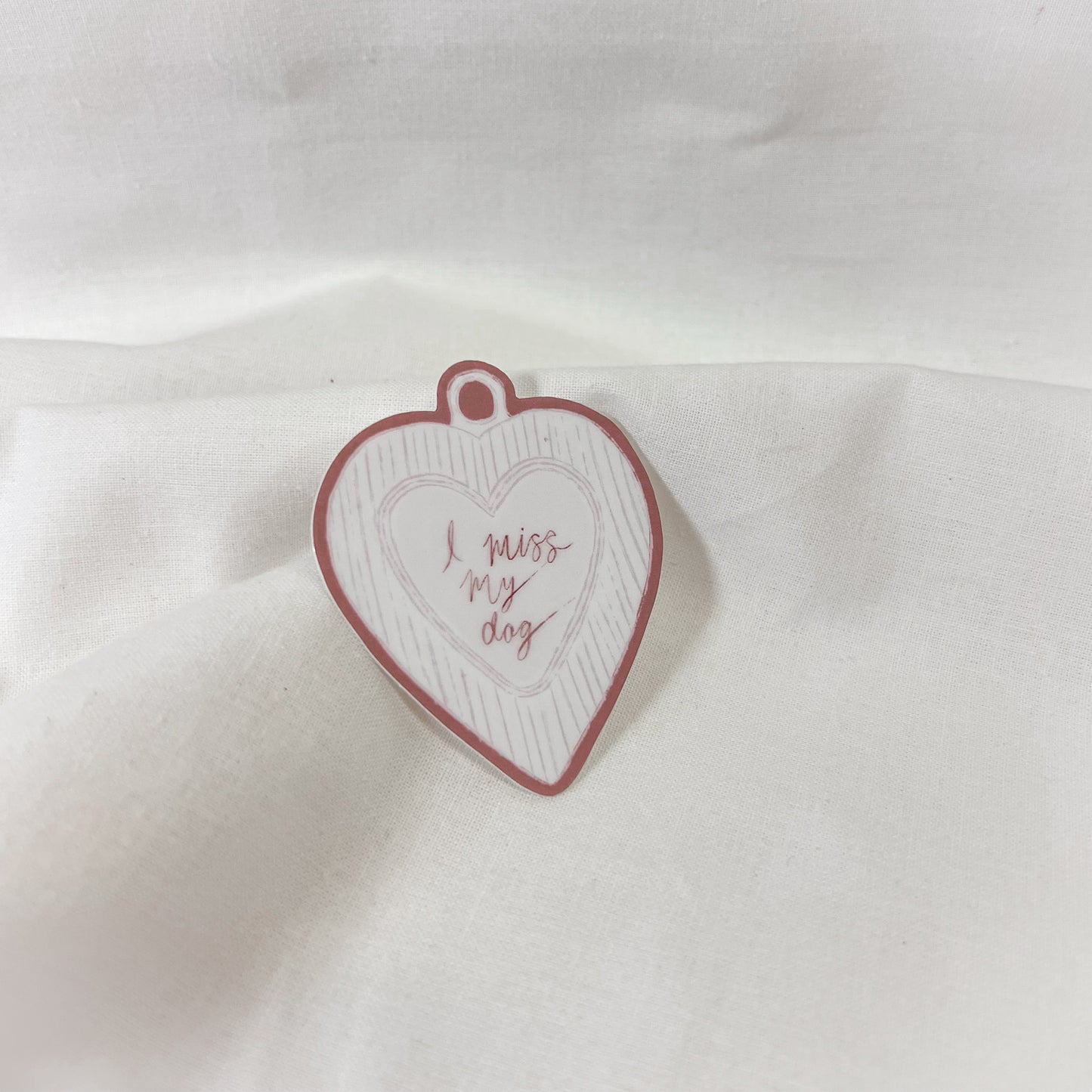 I Miss My Dog Vinyl Sticker