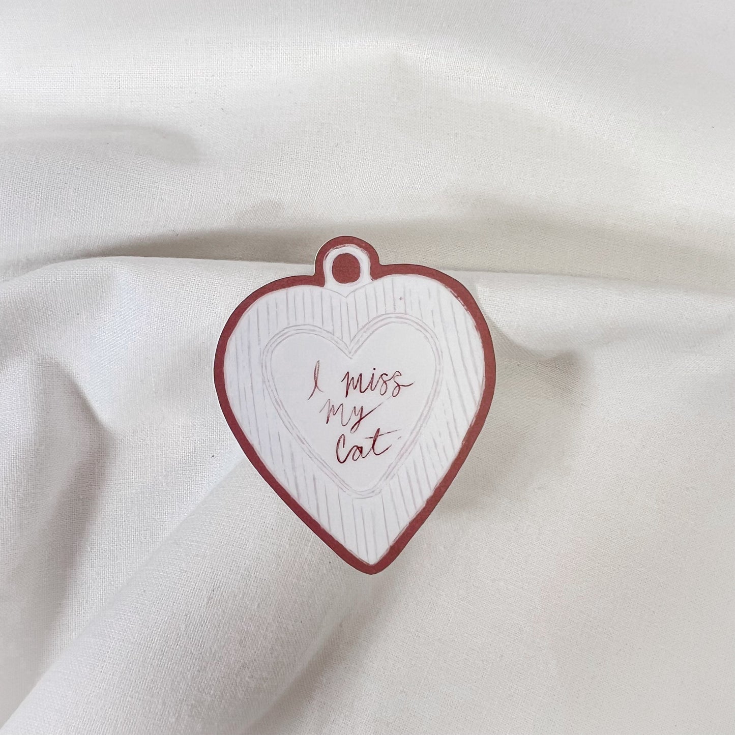 I Miss My Cat Vinyl Sticker