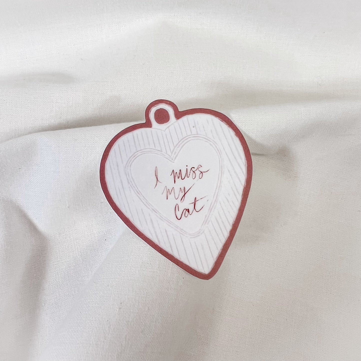 I Miss My Cat Vinyl Sticker