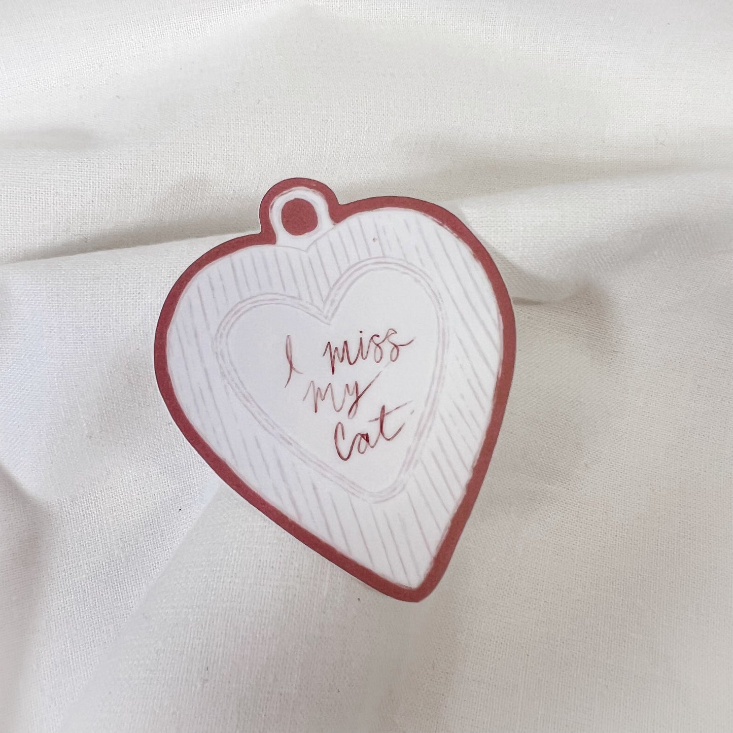 I Miss My Cat Vinyl Sticker