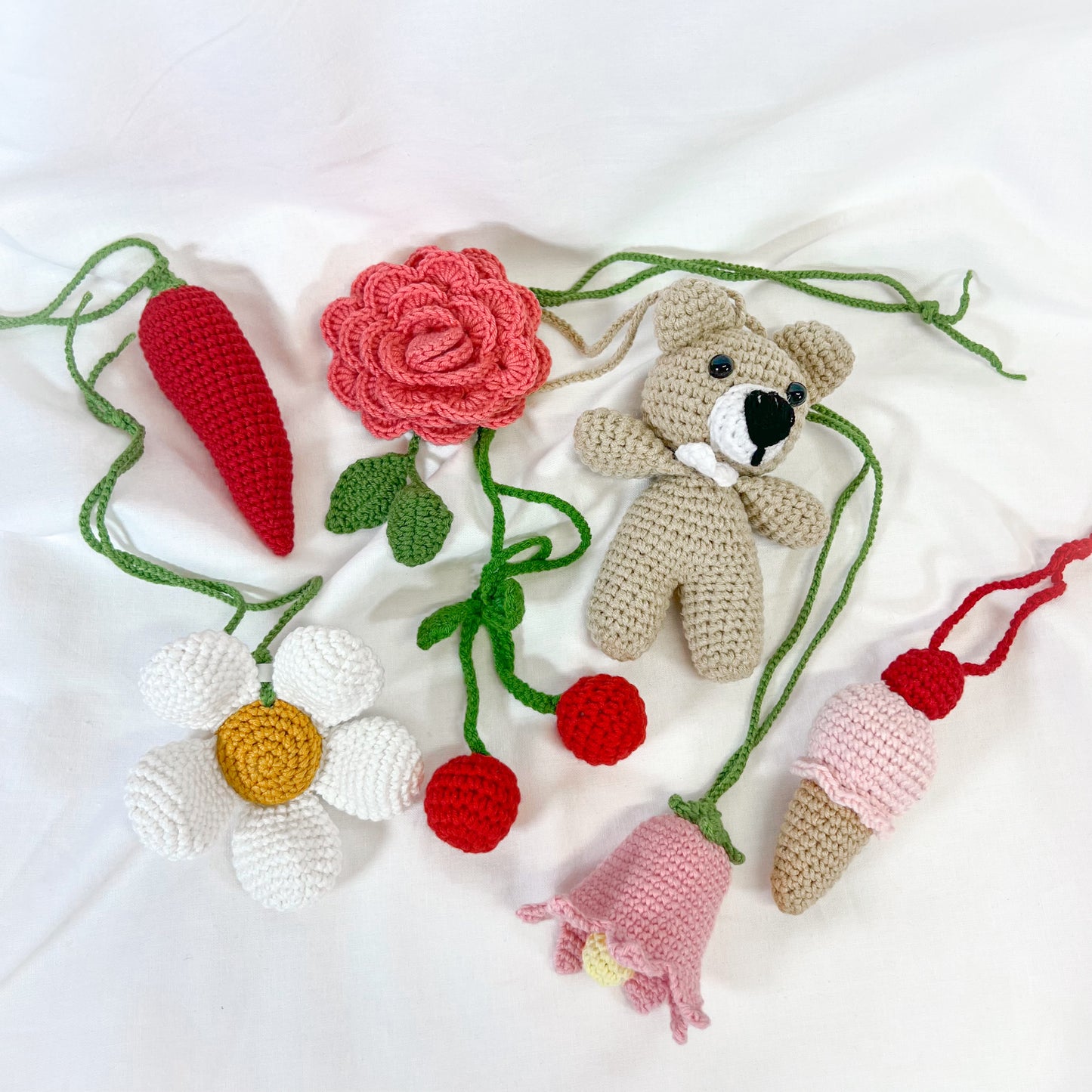 Crochet Car Mirror Hanging