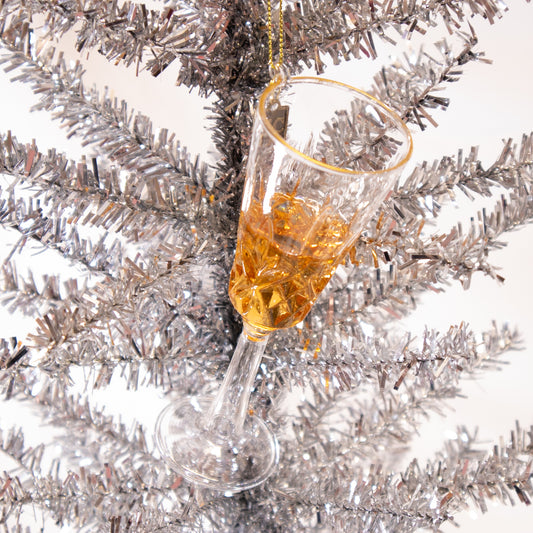Fancy Champagne Glass Ornament