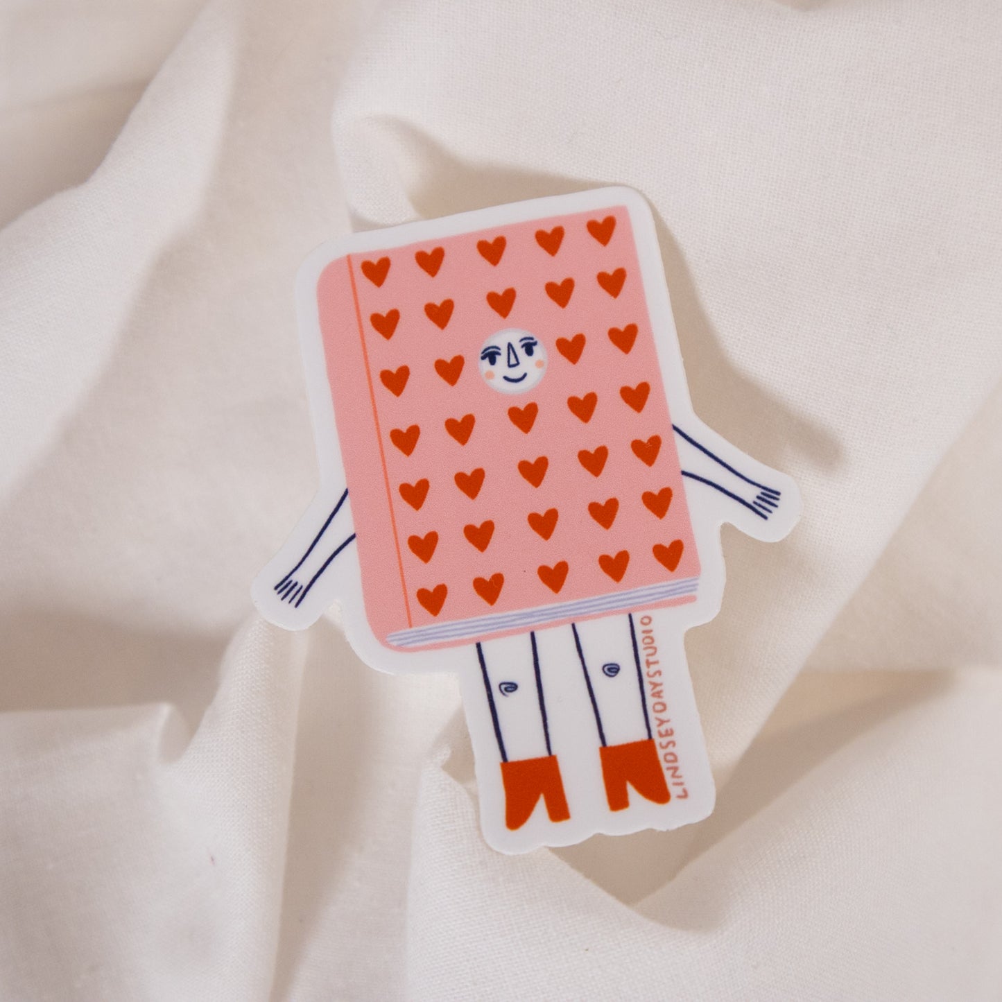 Romance Reader Book Vinyl Sticker